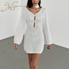 short crochet mini dress